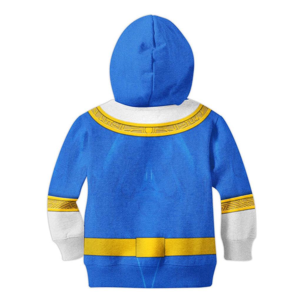 Gearhomie Unisex Kid Tops Blue Power Rangers Zeo Kid 3D Apparel - Gearhomie.com