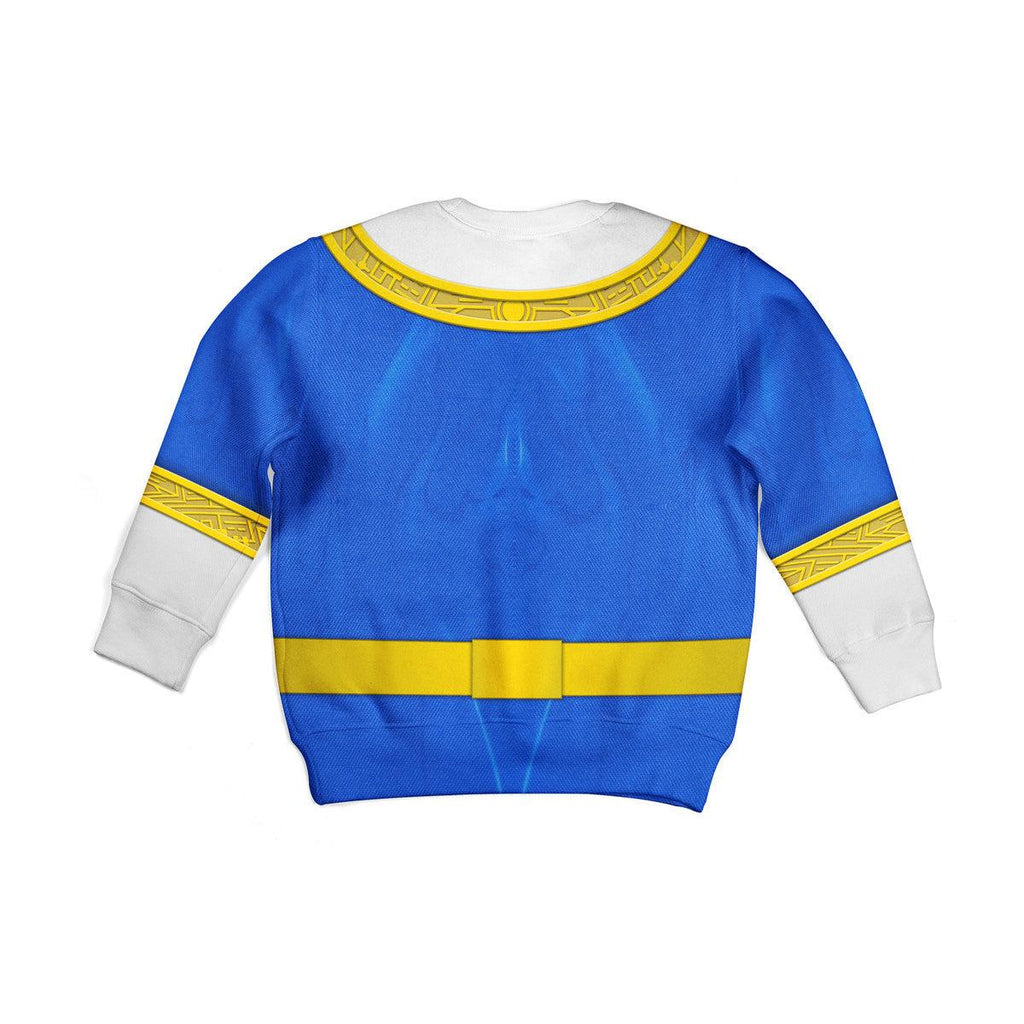 Gearhomie Unisex Kid Tops Blue Power Rangers Zeo Kid 3D Apparel - Gearhomie.com