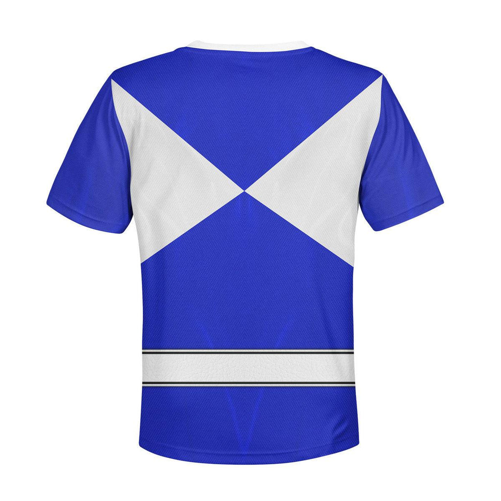 Gearhomie Unisex Kid Tops Blue Ranger Mighty Morphin Kid 3D Apparel - Gearhomie.com