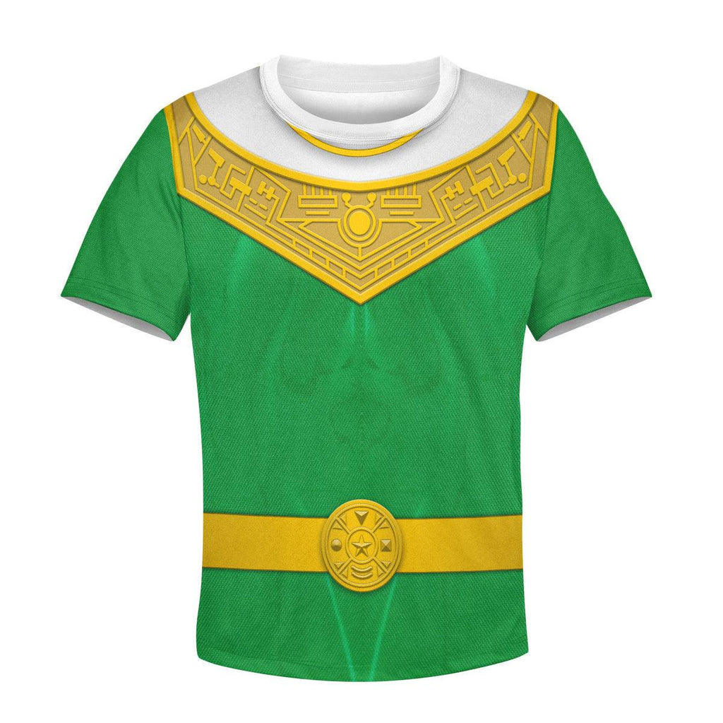 Gearhomie Unisex Kid Tops Green Power Rangers Zeo Kid 3D Apparel - Gearhomie.com