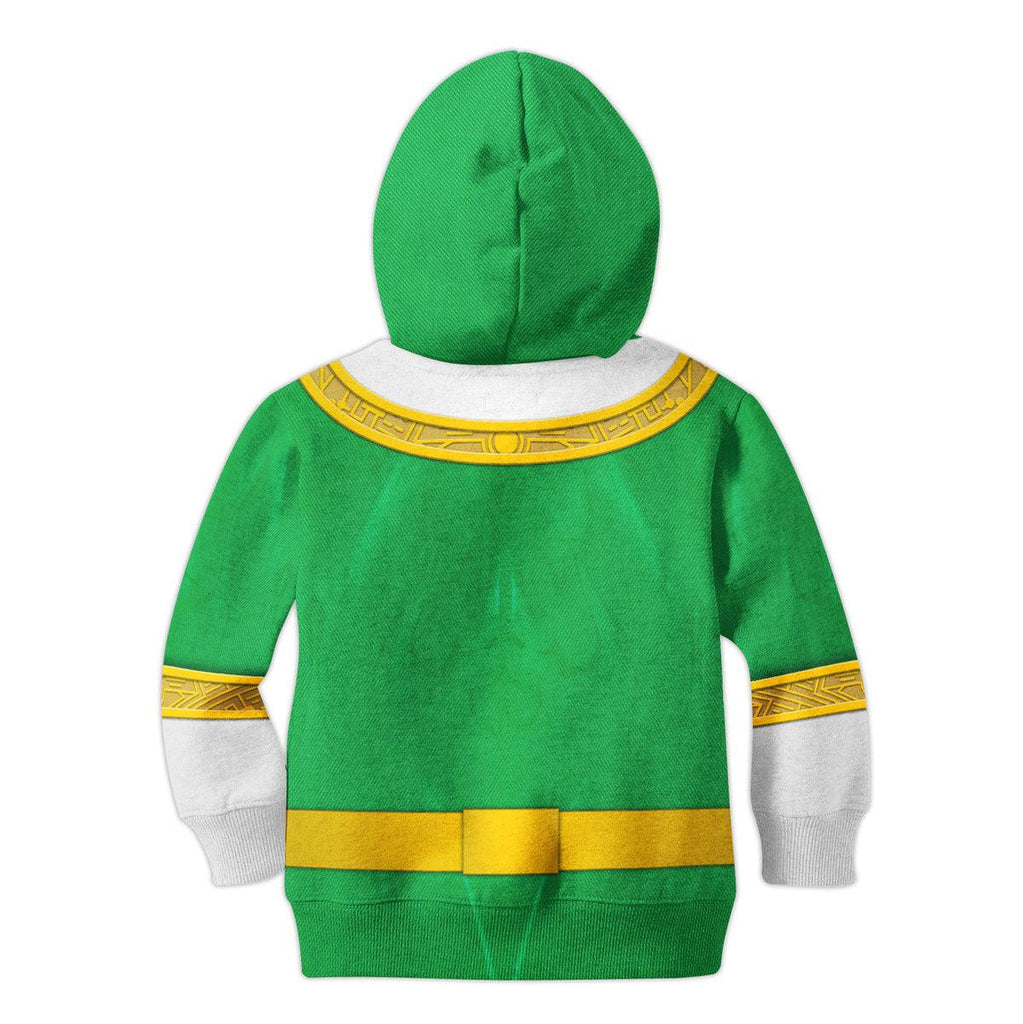 Gearhomie Unisex Kid Tops Green Power Rangers Zeo Kid 3D Apparel - Gearhomie.com