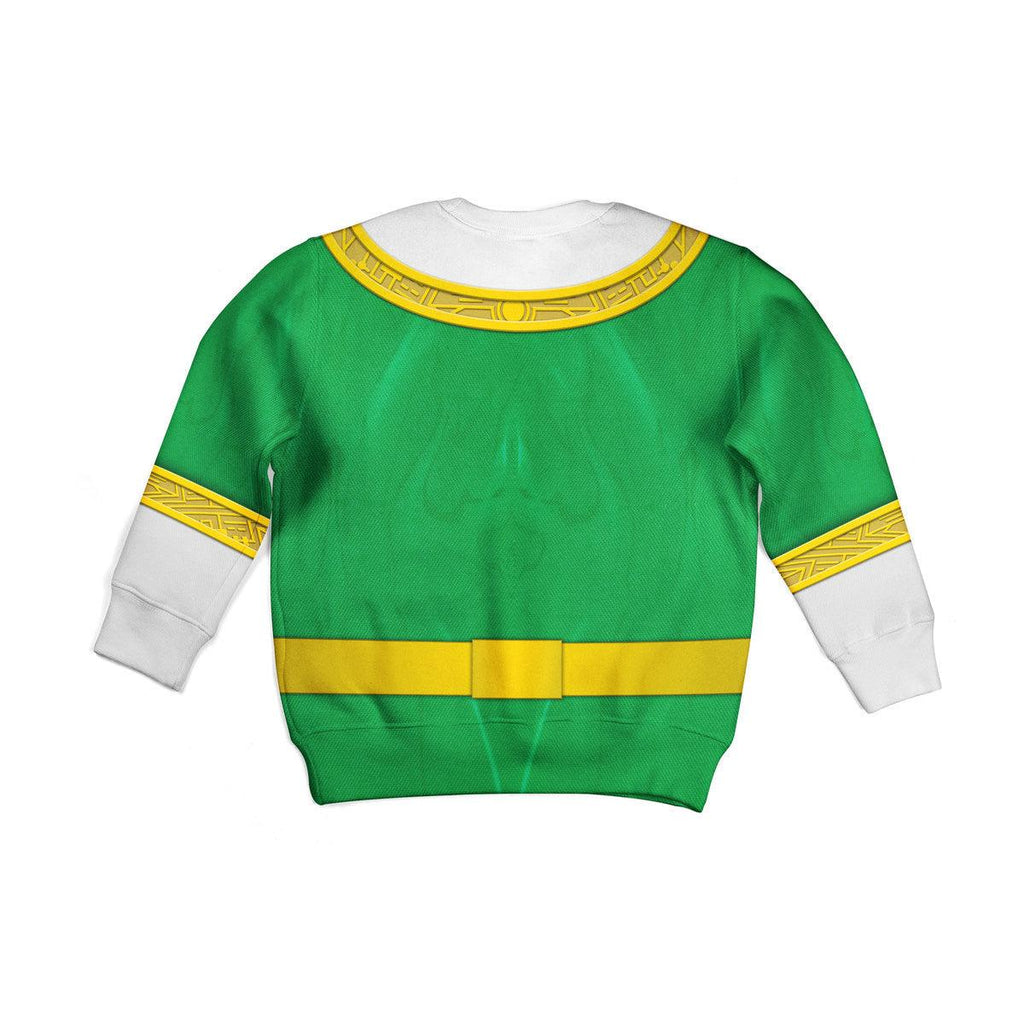 Gearhomie Unisex Kid Tops Green Power Rangers Zeo Kid 3D Apparel - Gearhomie.com