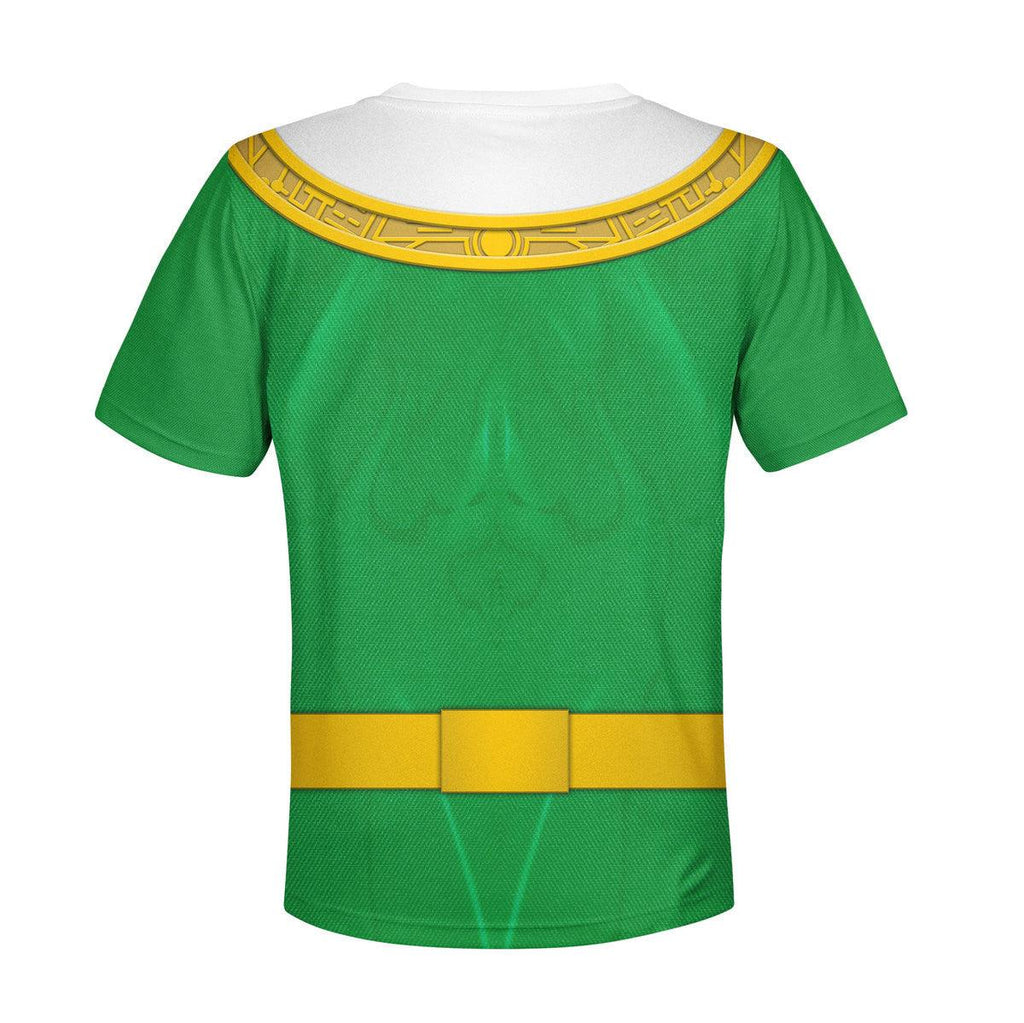 Gearhomie Unisex Kid Tops Green Power Rangers Zeo Kid 3D Apparel - Gearhomie.com