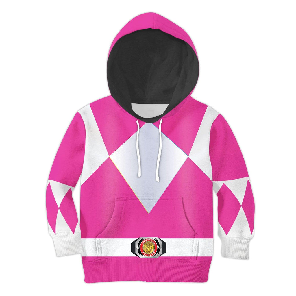 Gearhomie Unisex Kid Tops Pink Power Ranger 3D Apparel - Gearhomie.com