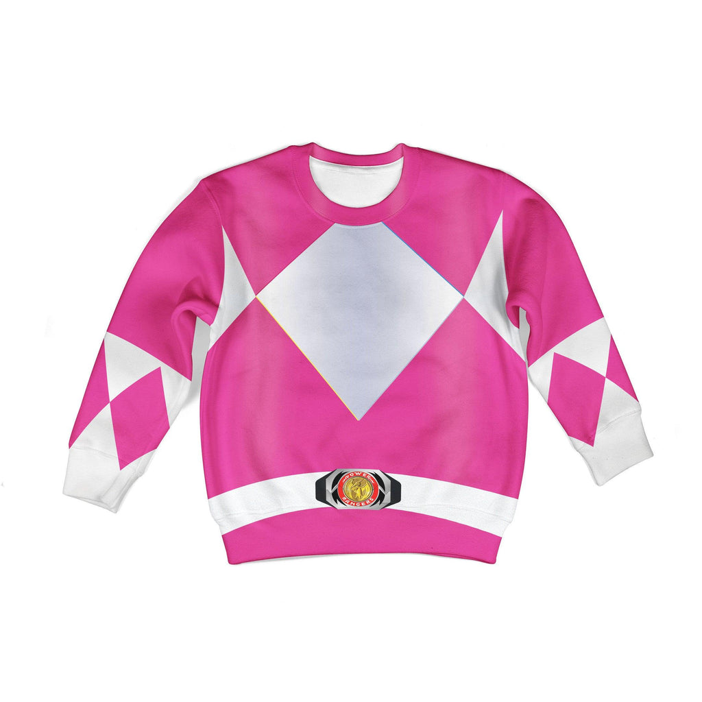 Gearhomie Unisex Kid Tops Pink Power Ranger 3D Apparel - Gearhomie.com