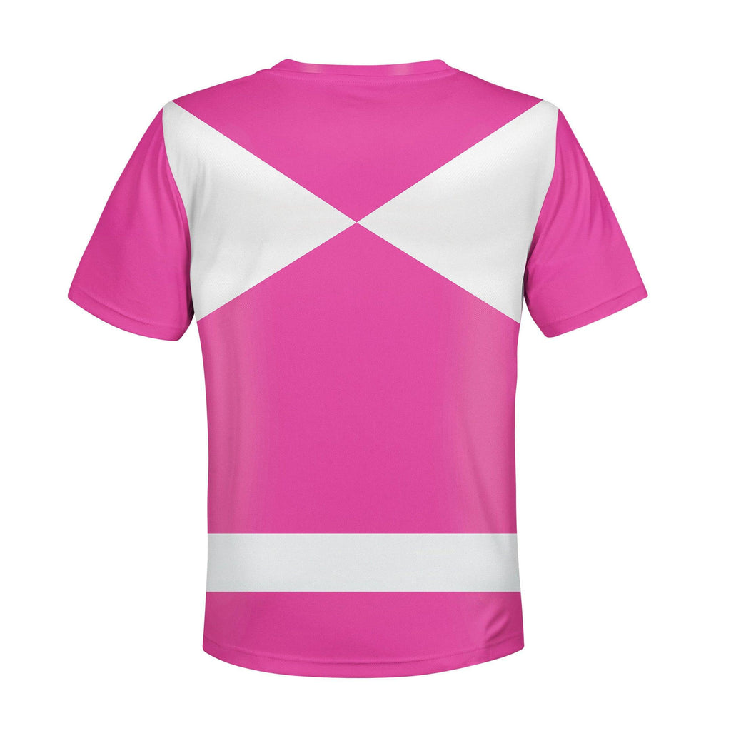 Gearhomie Unisex Kid Tops Pink Power Ranger 3D Apparel - Gearhomie.com