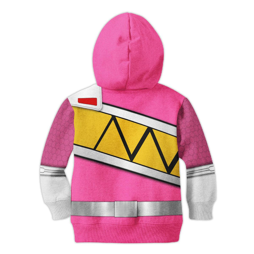 Gearhomie Unisex Kid Tops Pink Power Rangers Dino Charge 3D Apparel - DucG