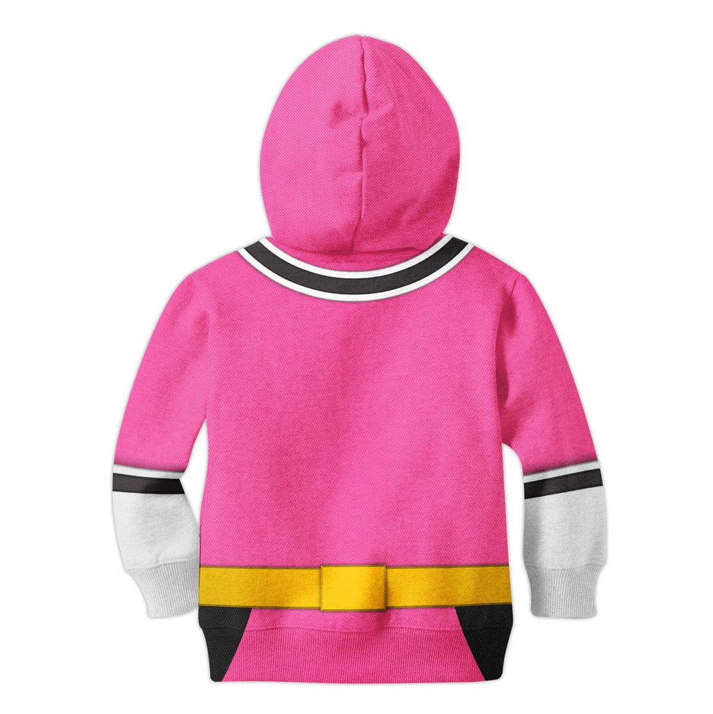 GearHomie Unisex Kid Tops Pink Power Rangers Samurai 3D Apparel - DucG