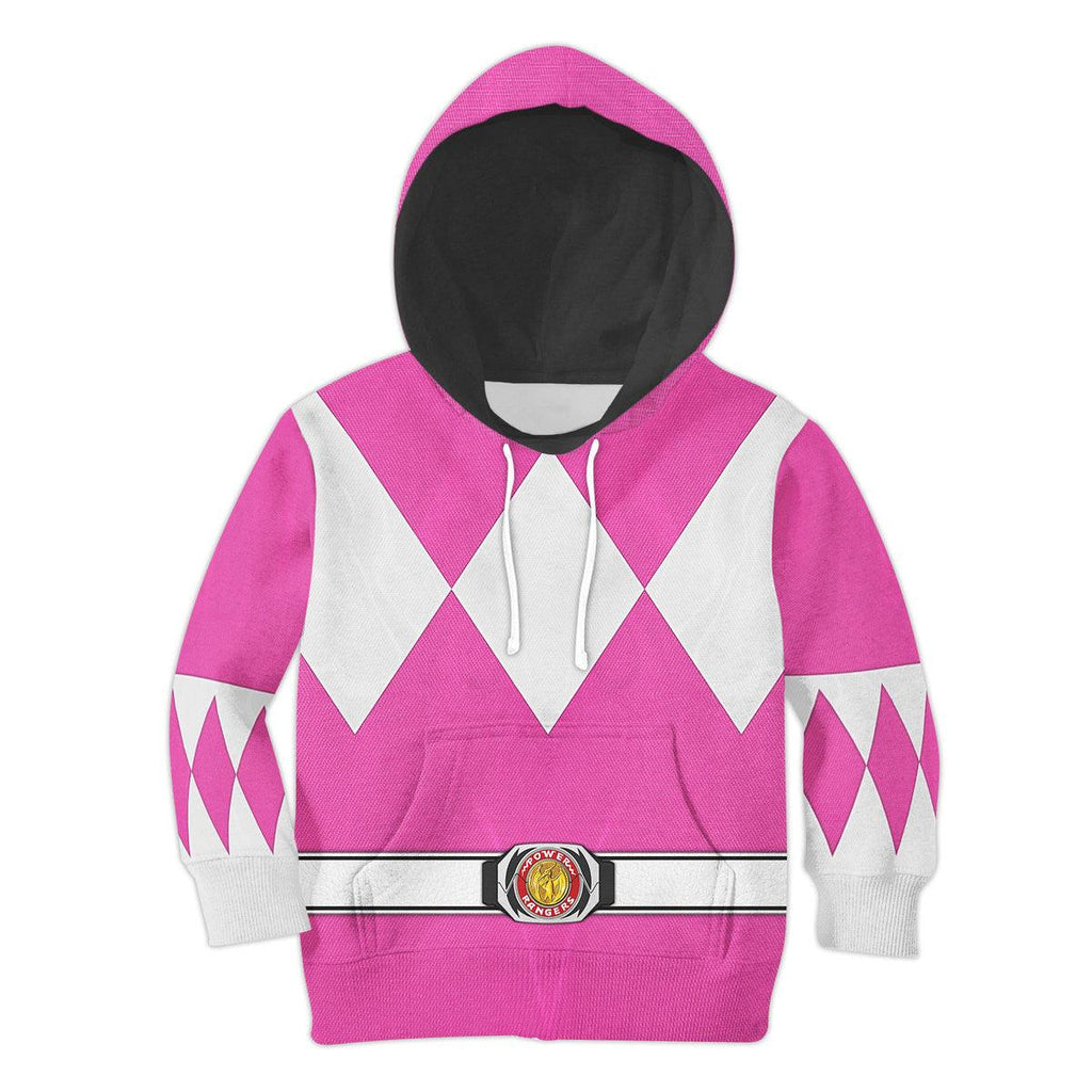 Gearhomie Unisex Kid Tops Pink Ranger Mighty Morphin Kid 3D Apparel - Gearhomie.com