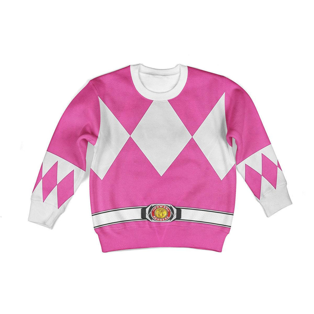 Gearhomie Unisex Kid Tops Pink Ranger Mighty Morphin Kid 3D Apparel - Gearhomie.com