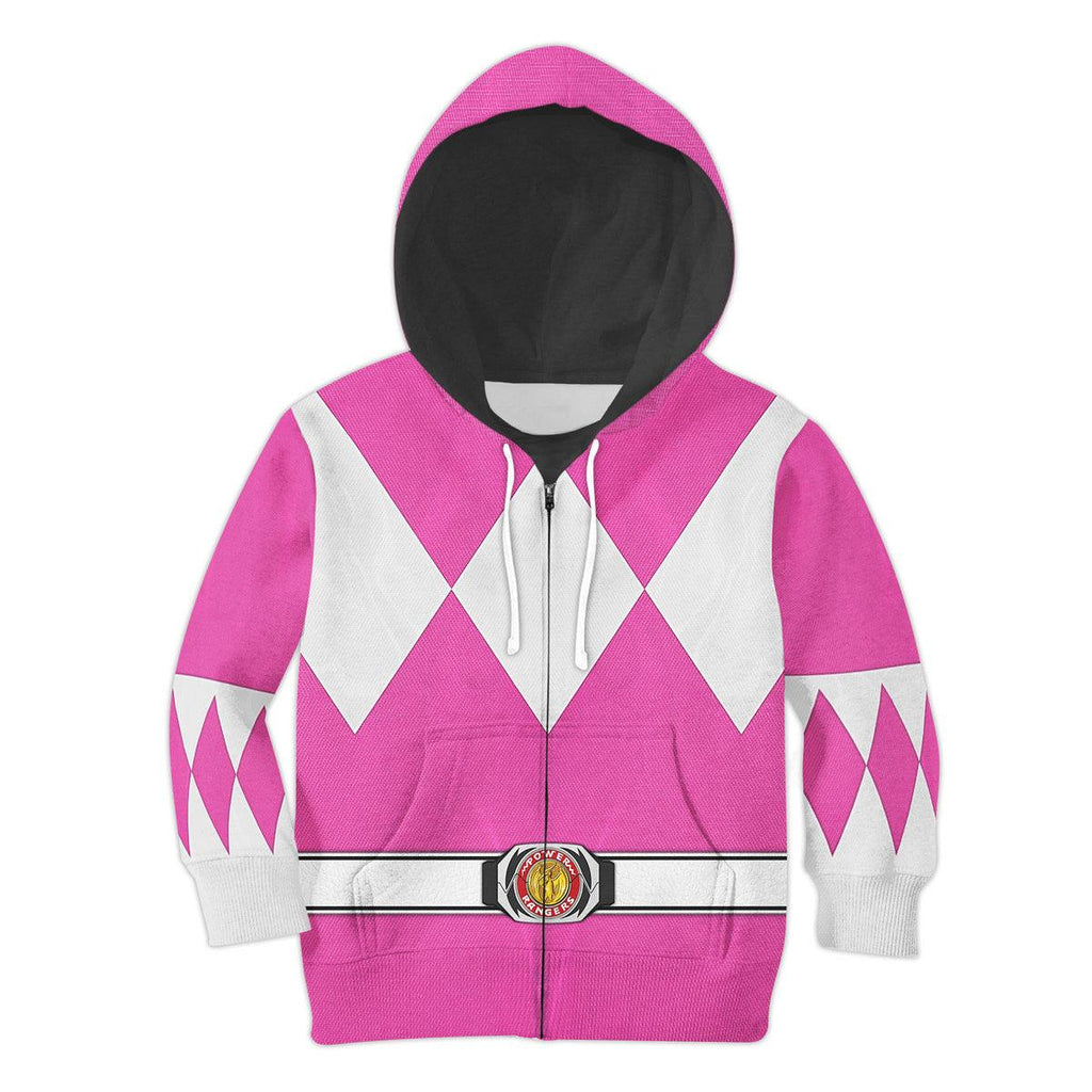 Gearhomie Unisex Kid Tops Pink Ranger Mighty Morphin Kid 3D Apparel - Gearhomie.com