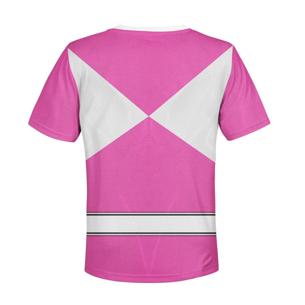 Gearhomie Unisex Kid Tops Pink Ranger Mighty Morphin Kid 3D Apparel - Gearhomie.com