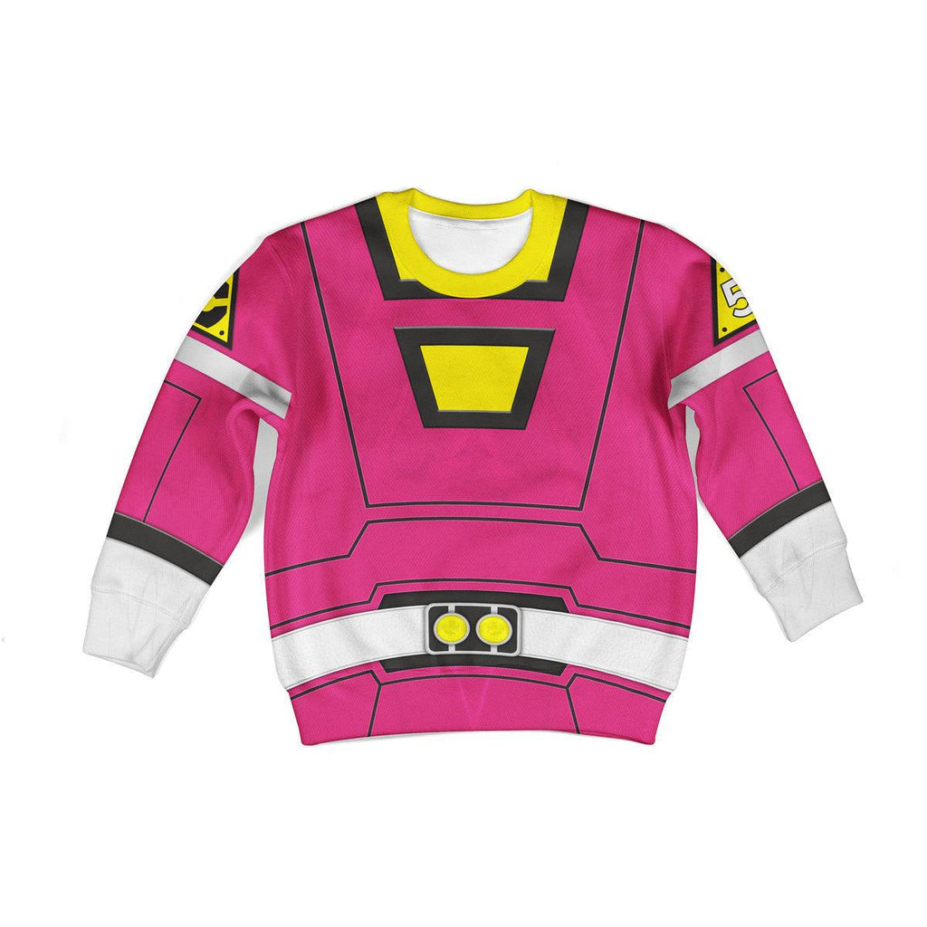 Gearhomie Unisex Kid Tops Power Rangers Turbo Pink 3D Apparel - Gearhomie.com