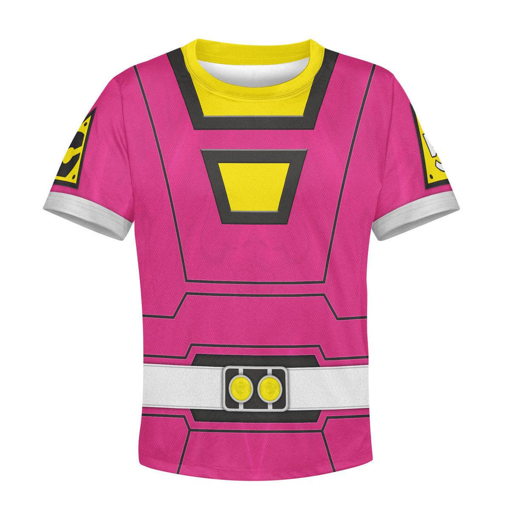 Gearhomie Unisex Kid Tops Power Rangers Turbo Pink 3D Apparel - Gearhomie.com