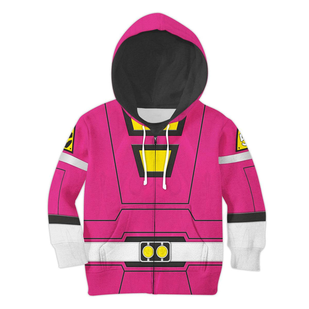 Gearhomie Unisex Kid Tops Power Rangers Turbo Pink 3D Apparel - Gearhomie.com