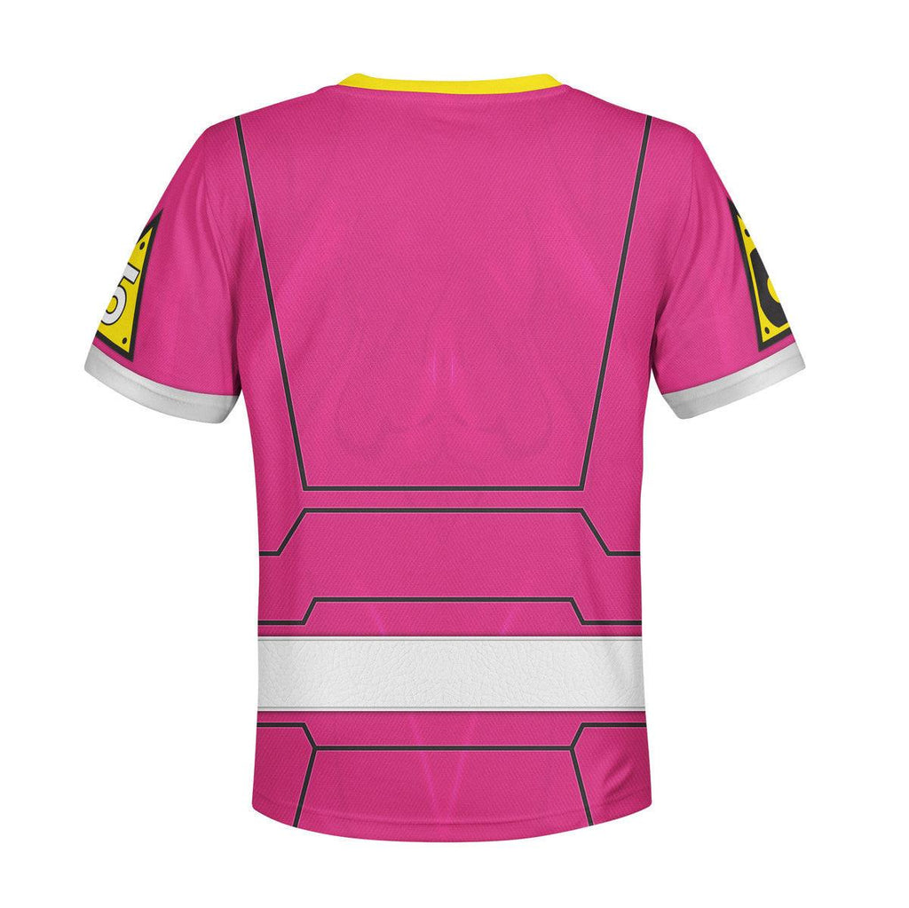 Gearhomie Unisex Kid Tops Power Rangers Turbo Pink 3D Apparel - Gearhomie.com