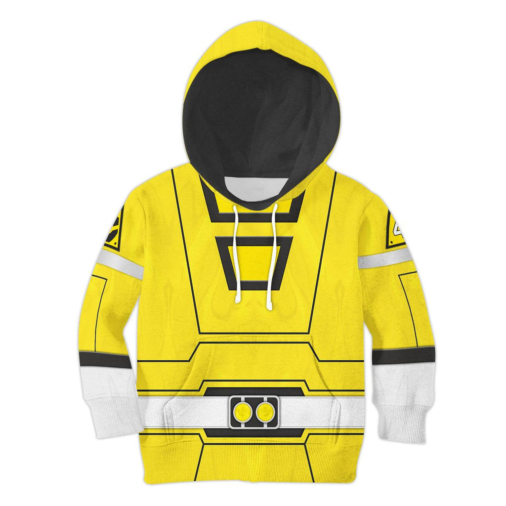 Gearhomie Unisex Kid Tops Power Rangers Turbo Yellow 3D Apparel - Gearhomie.com