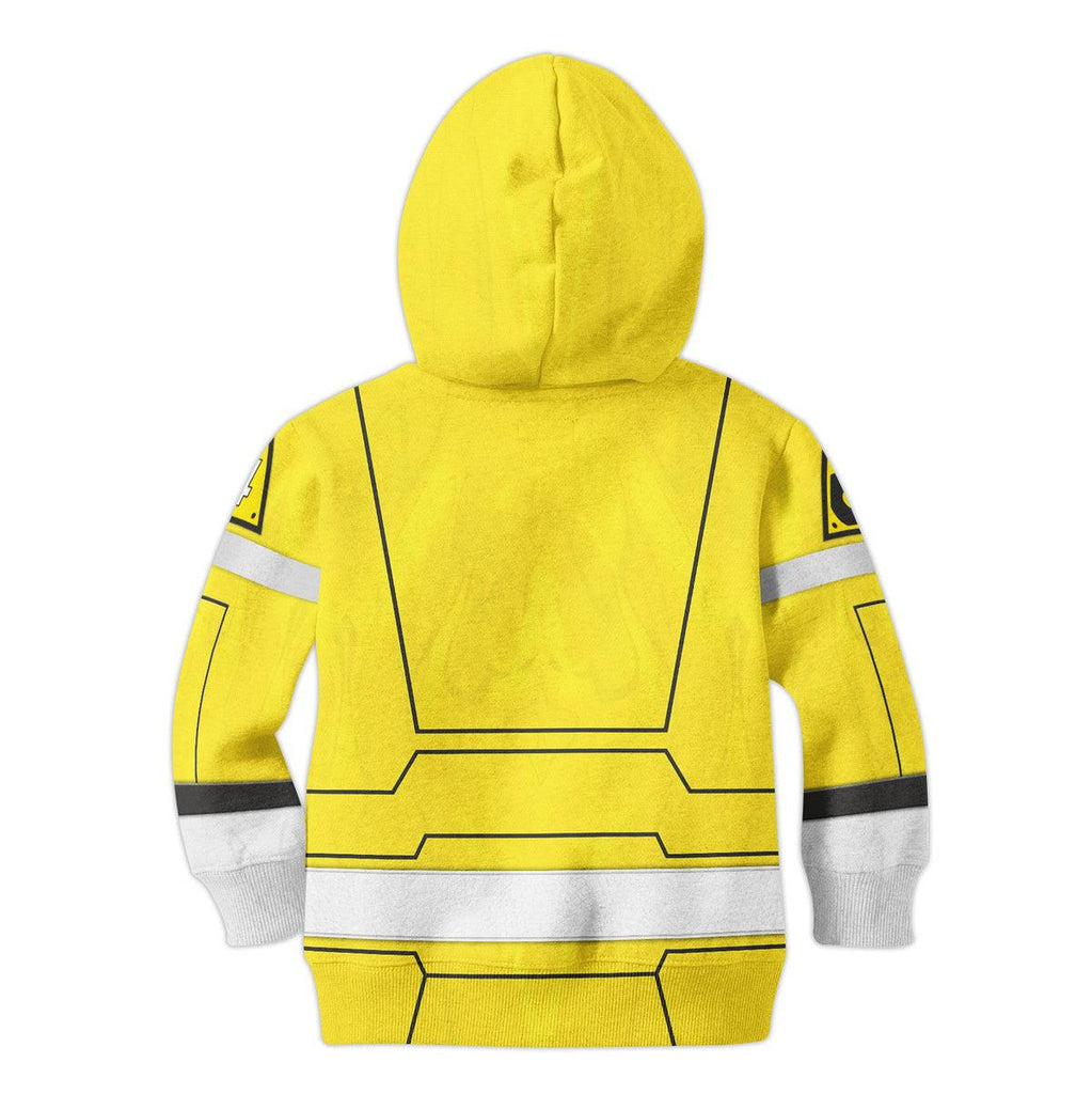 Gearhomie Unisex Kid Tops Power Rangers Turbo Yellow 3D Apparel - Gearhomie.com