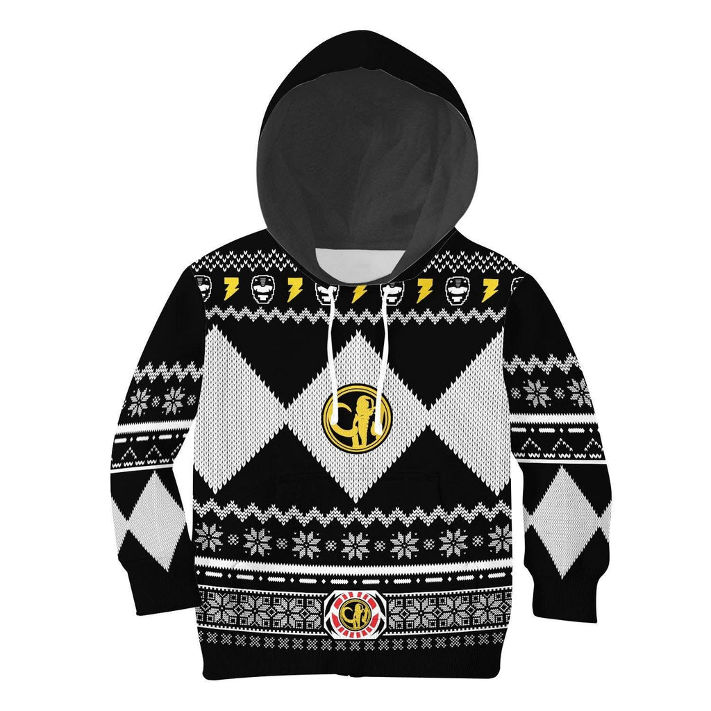 Gearhomie Unisex Kid Tops Pullover Sweatshirt Black Power Ranger 3D Apparel - Gearhomie.com