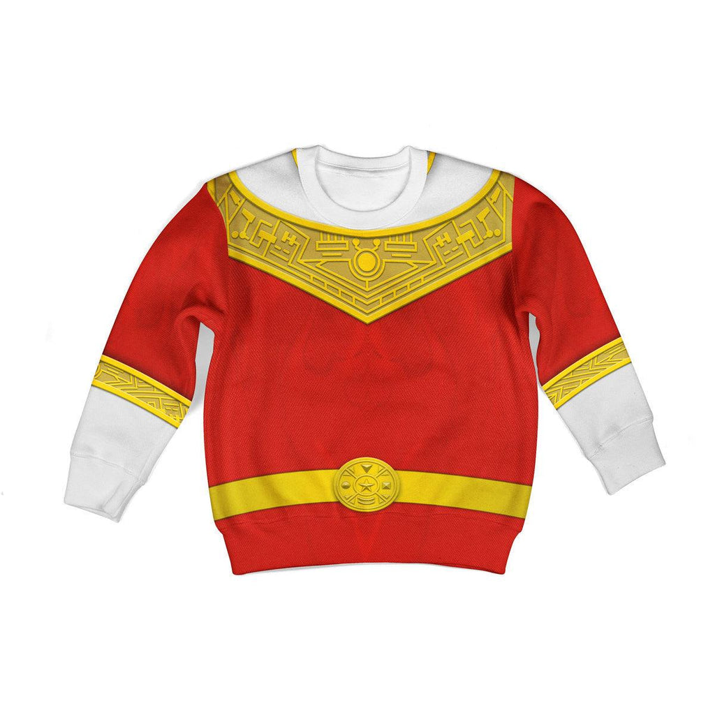 Gearhomie Unisex Kid Tops Red Power Rangers Zeo Kid 3D Apparel - Gearhomie.com