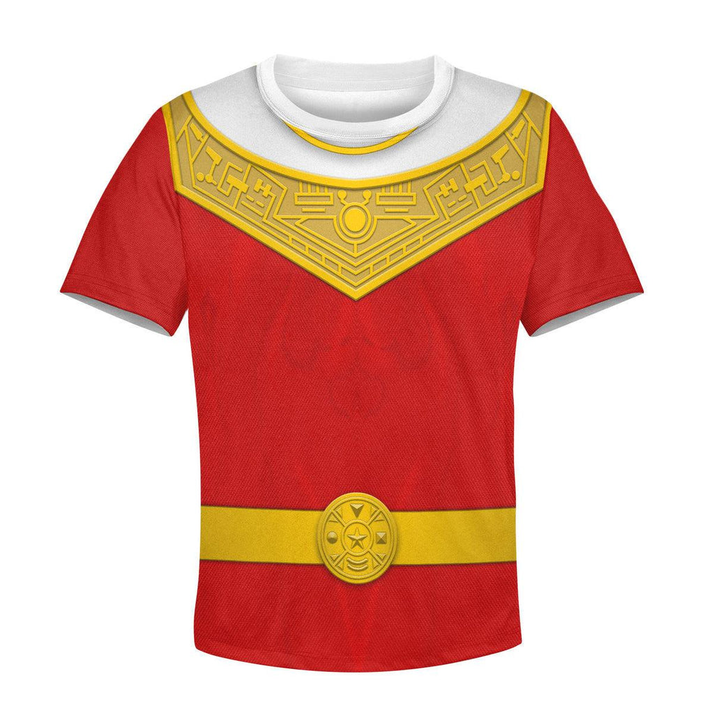 Gearhomie Unisex Kid Tops Red Power Rangers Zeo Kid 3D Apparel - Gearhomie.com