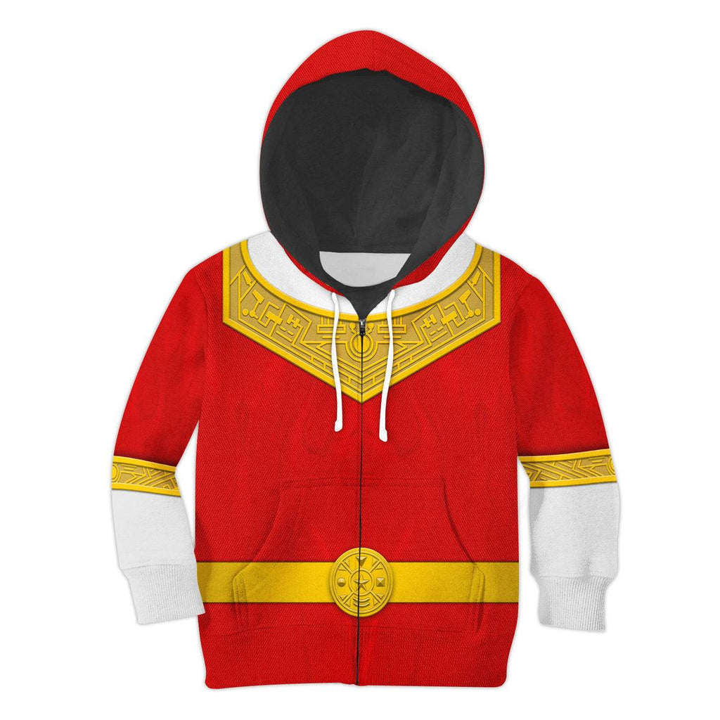 Gearhomie Unisex Kid Tops Red Power Rangers Zeo Kid 3D Apparel - Gearhomie.com