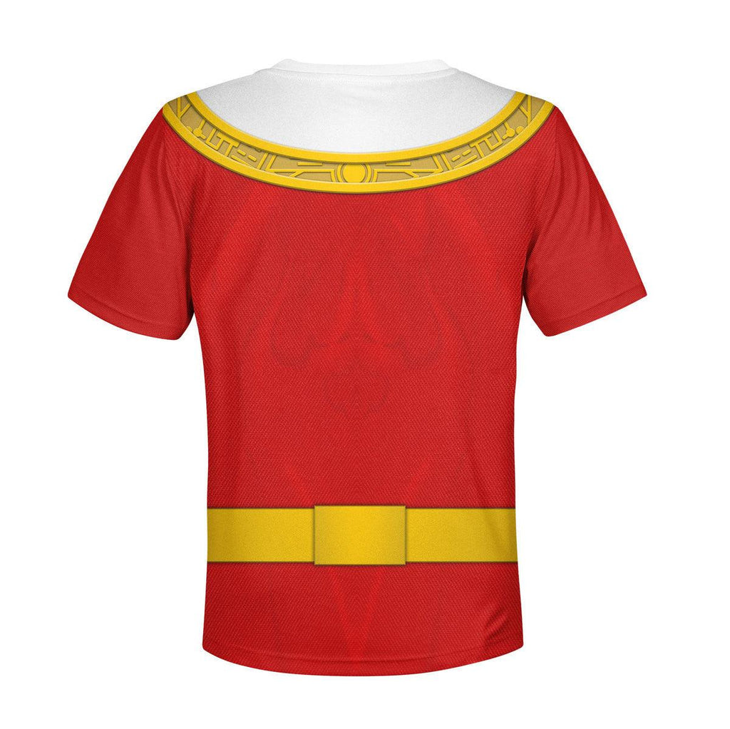 Gearhomie Unisex Kid Tops Red Power Rangers Zeo Kid 3D Apparel - Gearhomie.com