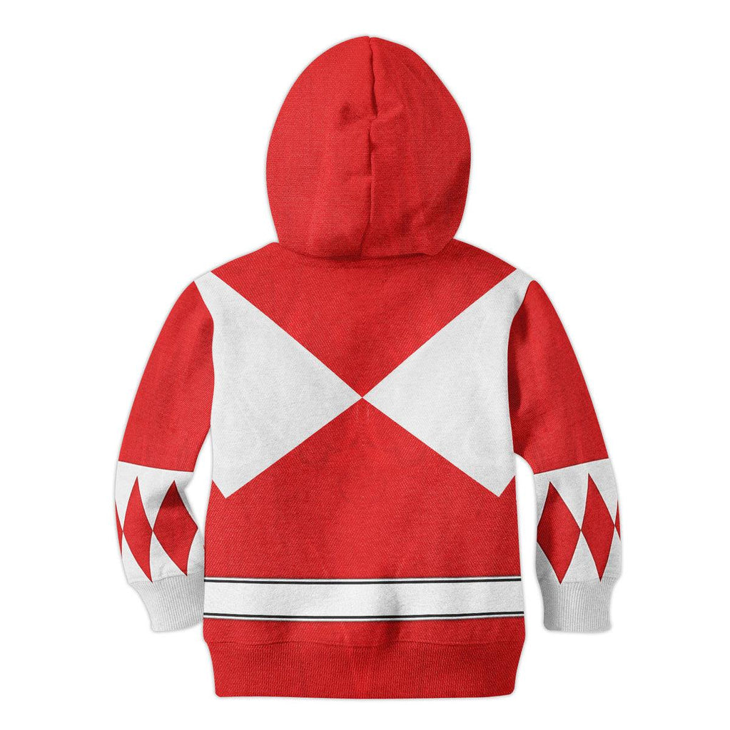 Gearhomie Unisex Kid Tops Red Ranger Mighty Morphin Kid 3D Apparel - Gearhomie.com