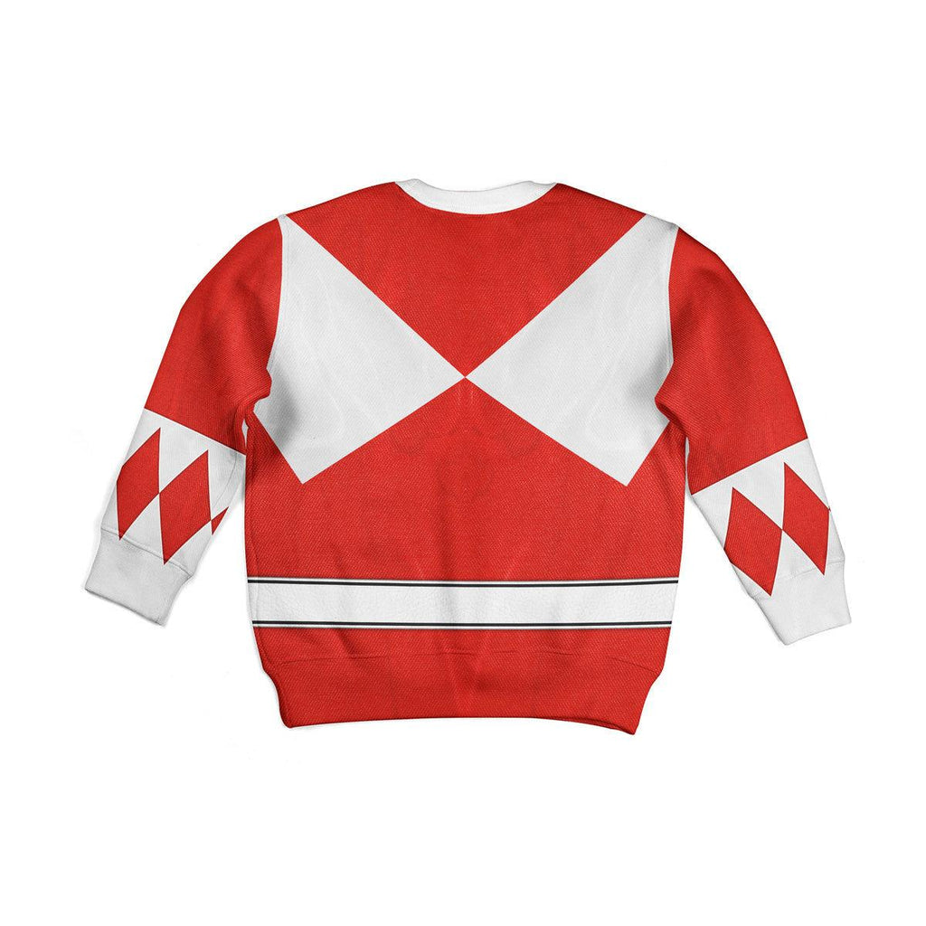 Gearhomie Unisex Kid Tops Red Ranger Mighty Morphin Kid 3D Apparel - Gearhomie.com