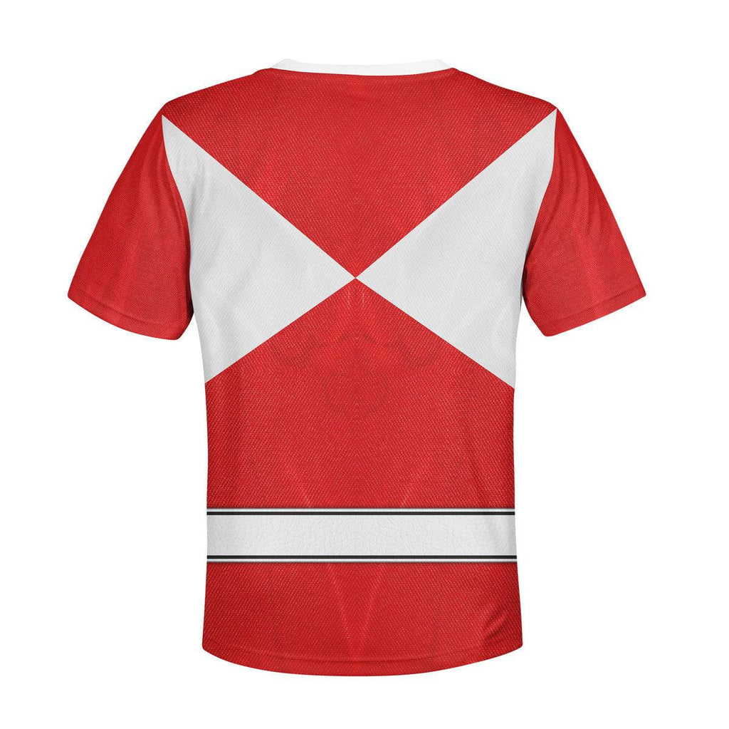 Gearhomie Unisex Kid Tops Red Ranger Mighty Morphin Kid 3D Apparel - Gearhomie.com