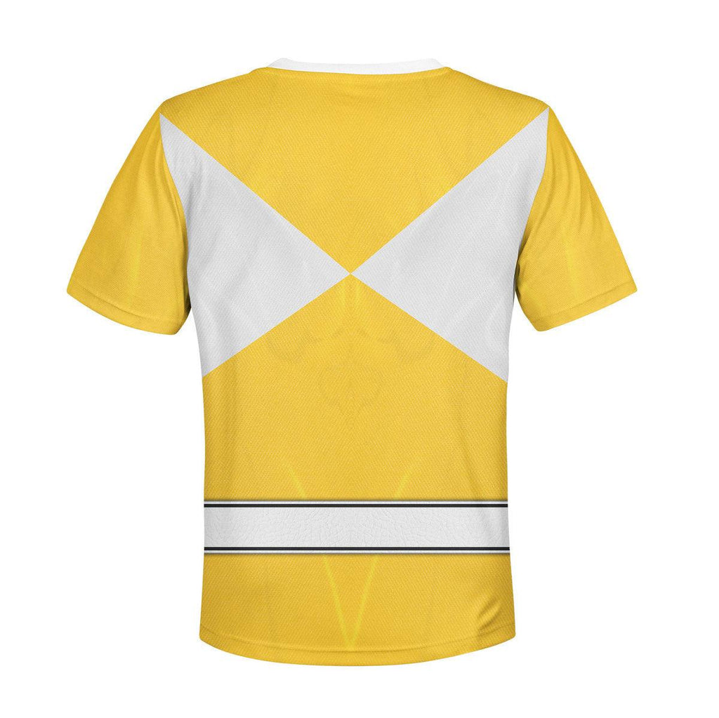 Gearhomie Unisex Kid Tops Yellow Ranger Mighty Morphin Kid 3D Apparel - Gearhomie.com