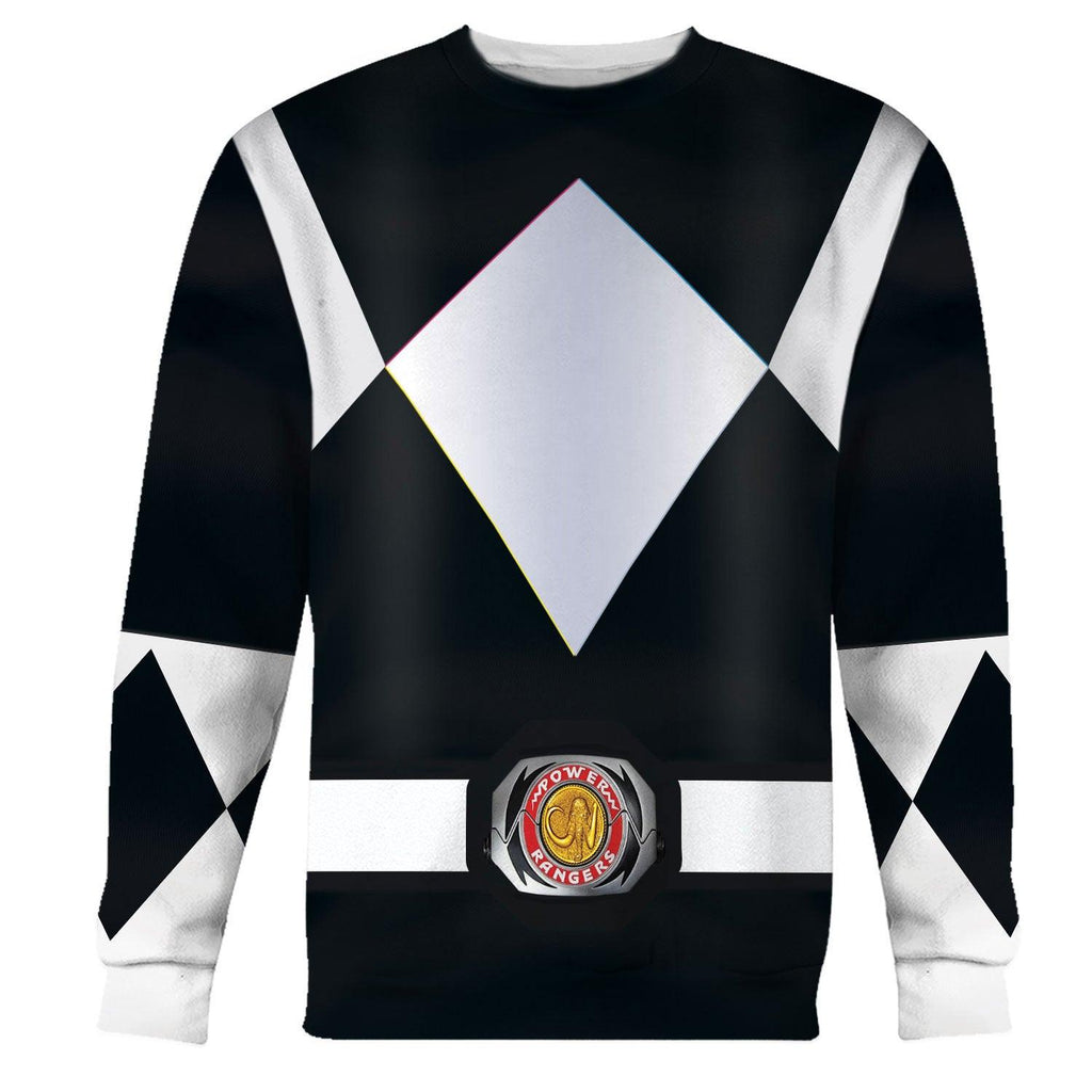 Gearhomie Unisex Tracksuit Hoodies Black Power Ranger 3D Costumes - Gearhomie.com