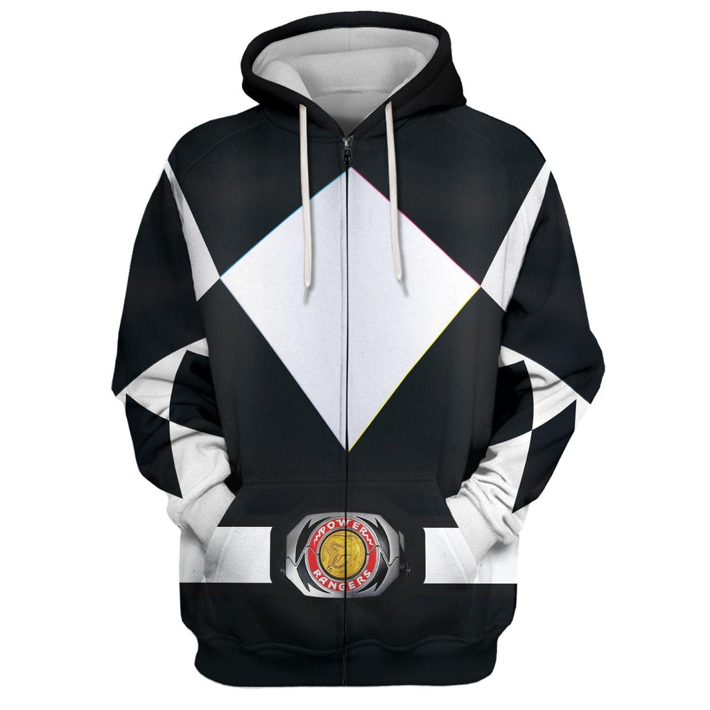 Gearhomie Unisex Tracksuit Hoodies Black Power Ranger 3D Costumes - Gearhomie.com