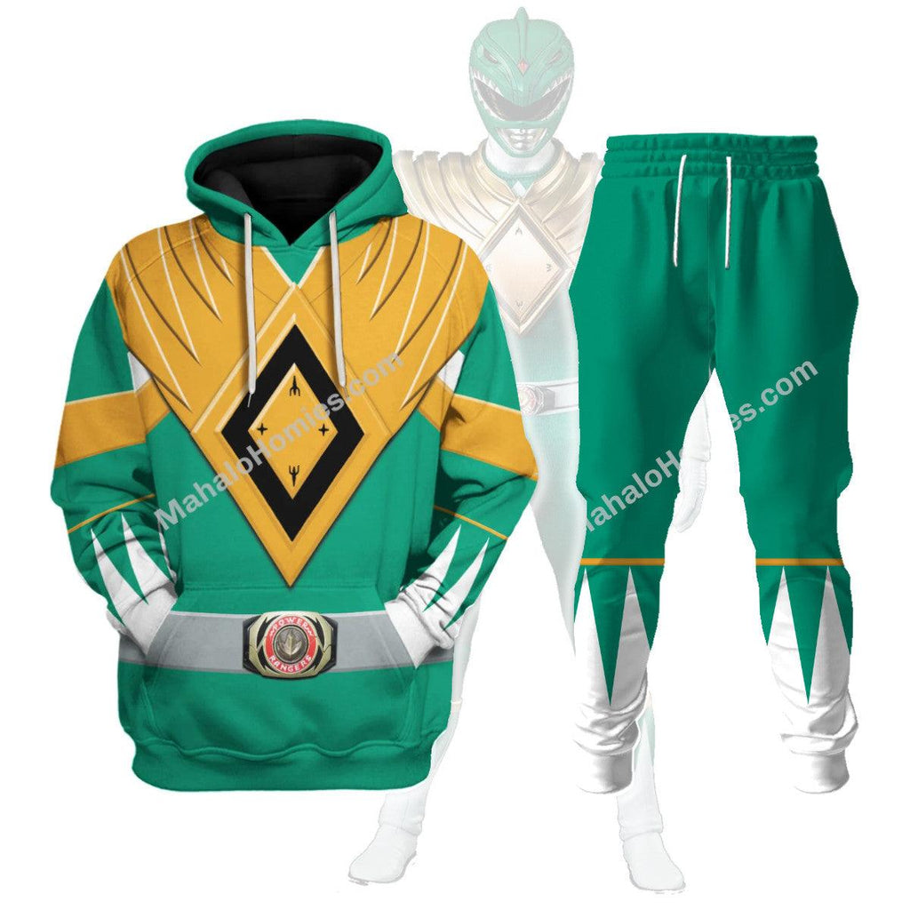 Gearhomie Unisex Tracksuit Hoodies Green Power Ranger 3D Costumes - Gearhomie.com