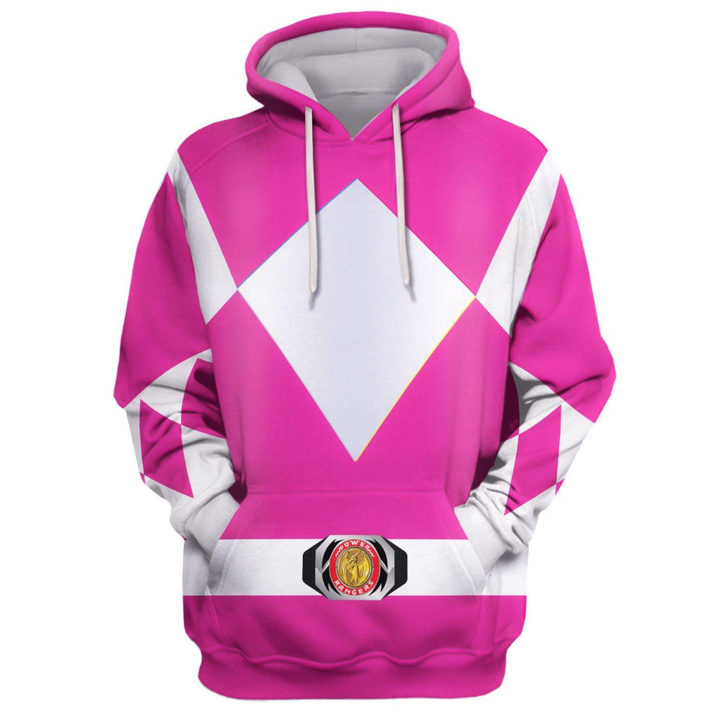 Gearhomie Unisex Tracksuit Hoodies Pink Power Ranger 3D Costumes - Gearhomie.com