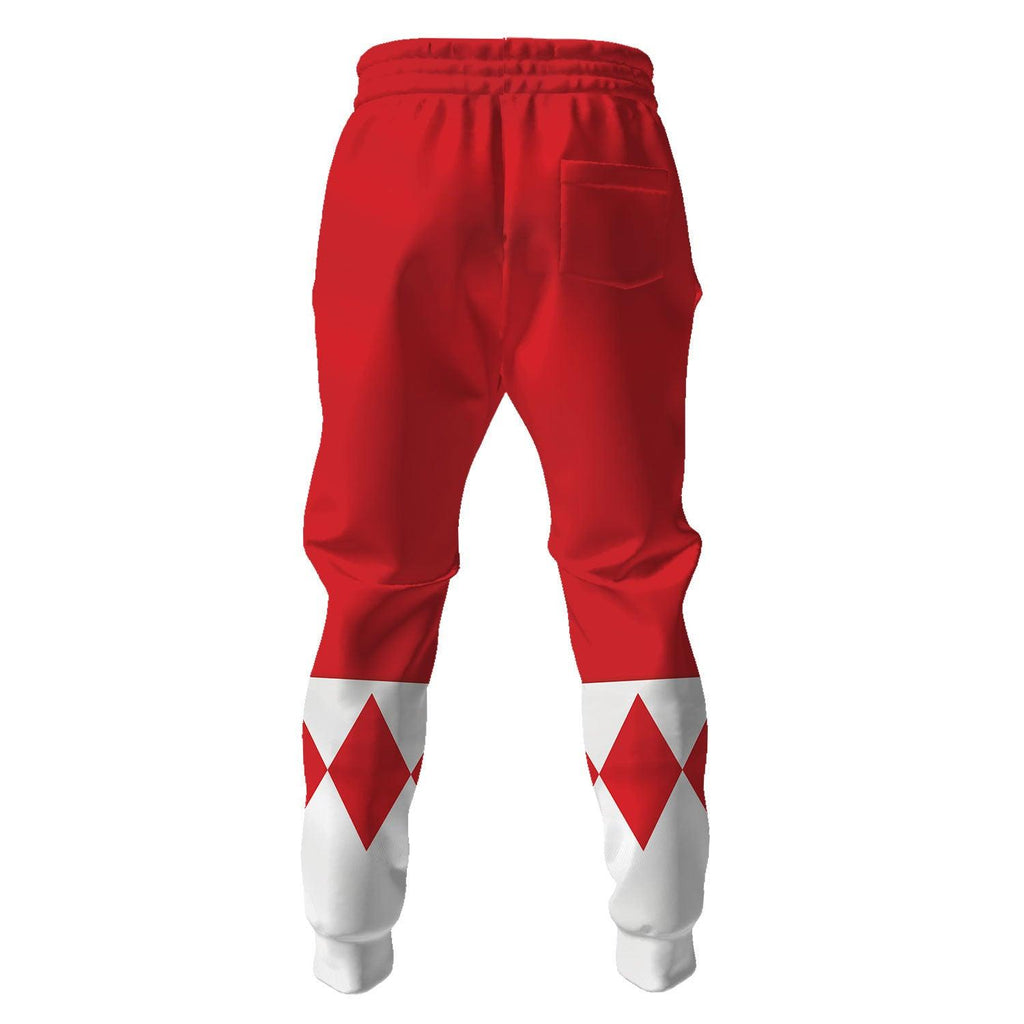 Gearhomie Unisex Tracksuit Hoodies Red Power Ranger 3D Costumes - Gearhomie.com