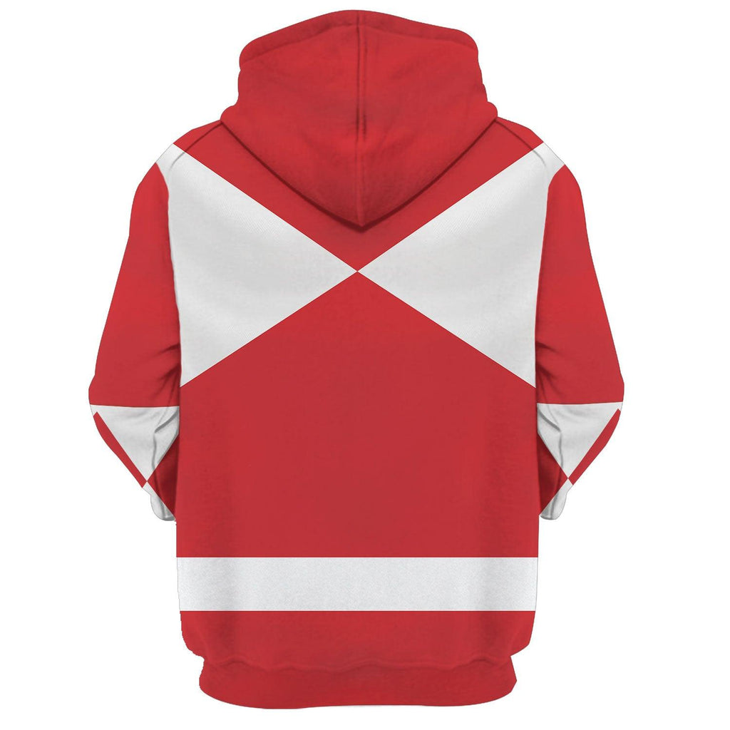 Gearhomie Unisex Tracksuit Hoodies Red Power Ranger 3D Costumes - Gearhomie.com