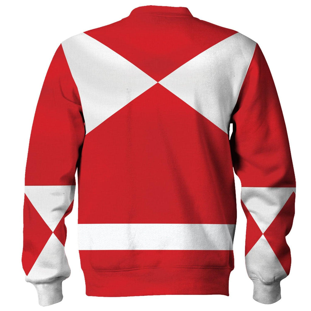 Gearhomie Unisex Tracksuit Hoodies Red Power Ranger 3D Costumes - Gearhomie.com