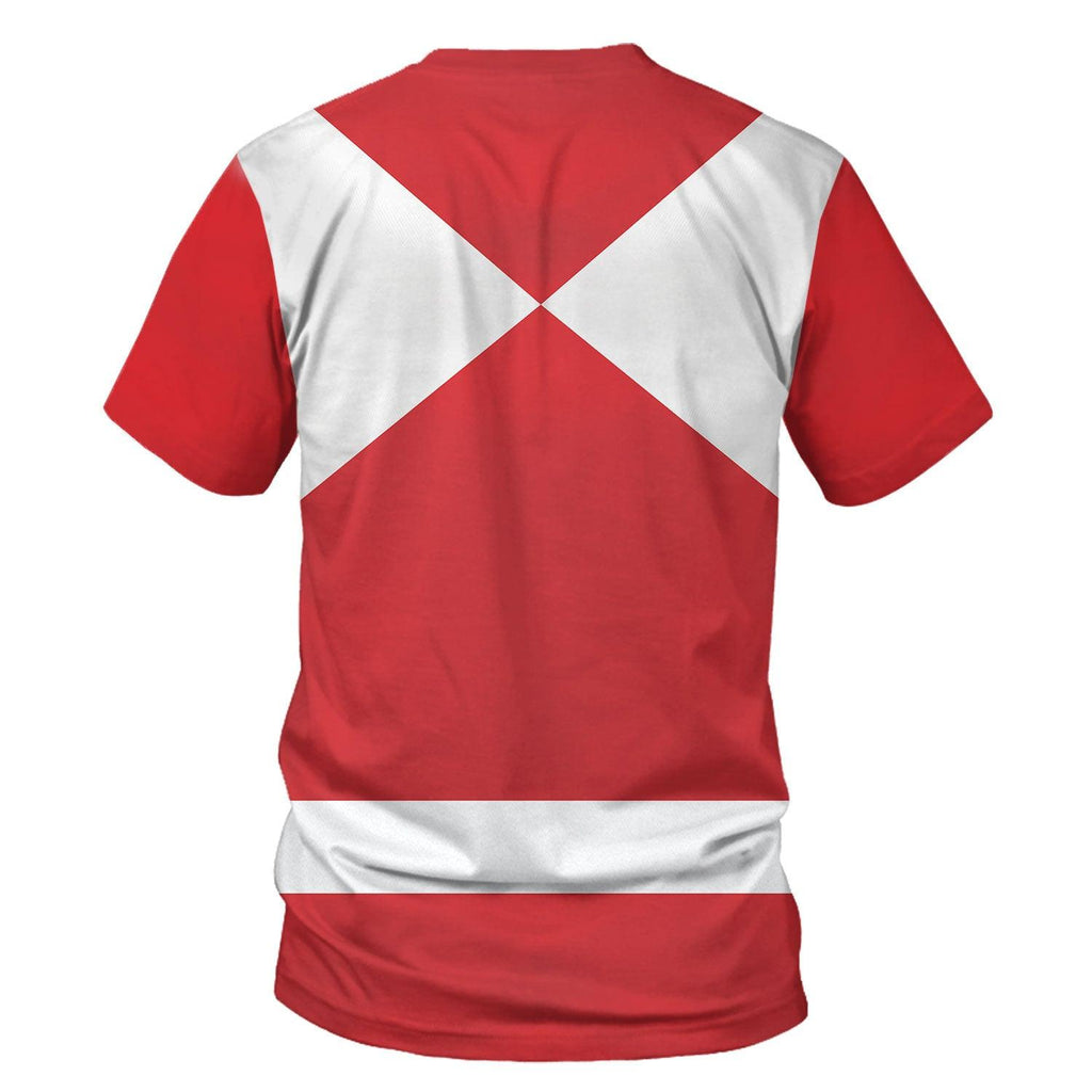 Gearhomie Unisex Tracksuit Hoodies Red Power Ranger 3D Costumes - Gearhomie.com