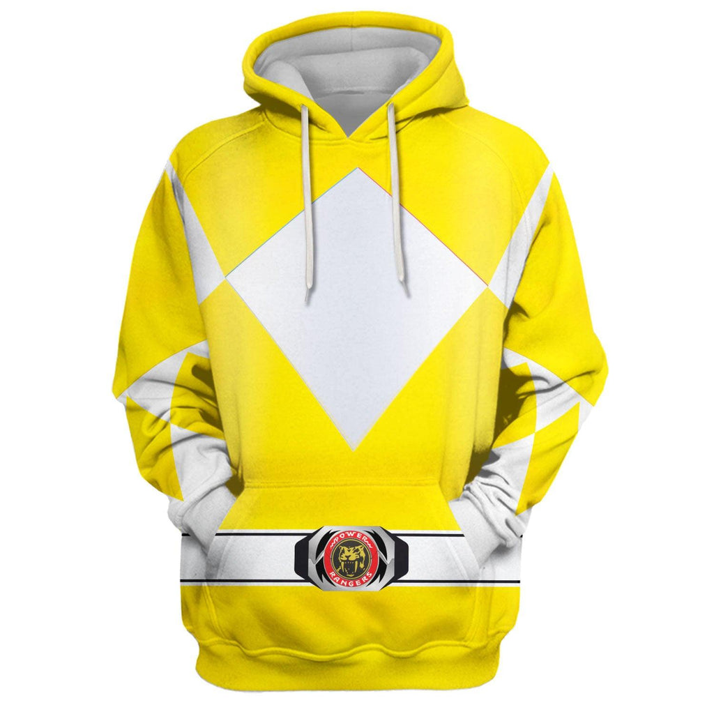 Gearhomie Unisex Tracksuit Hoodies Yellow Power Ranger 3D Costumes - Gearhomie.com