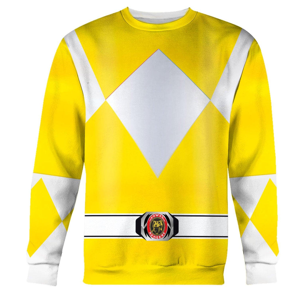 Gearhomie Unisex Tracksuit Hoodies Yellow Power Ranger 3D Costumes - Gearhomie.com