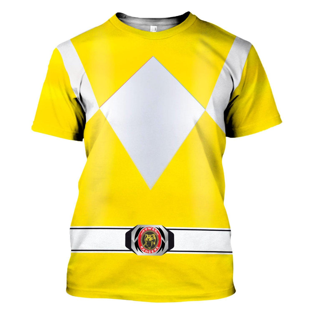 Gearhomie Unisex Tracksuit Hoodies Yellow Power Ranger 3D Costumes - Gearhomie.com