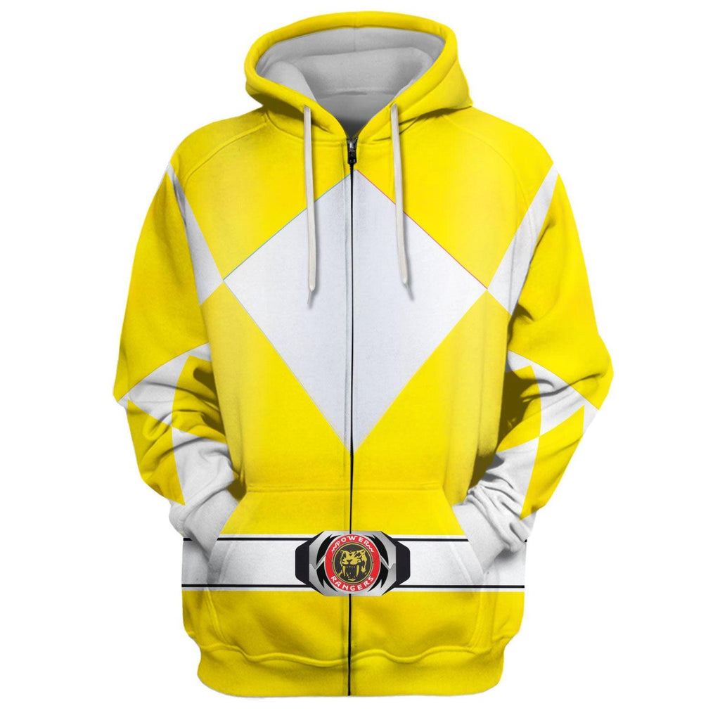 Gearhomie Unisex Tracksuit Hoodies Yellow Power Ranger 3D Costumes - Gearhomie.com