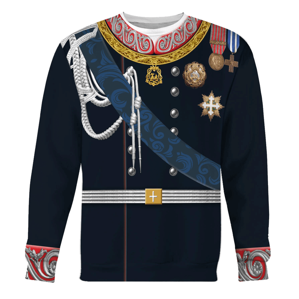 Gearhomie Victor Emmanuel II - King of Italy Costume Hoodie Sweatshirt T-Shirt Tracksuit - Gearhomie.com