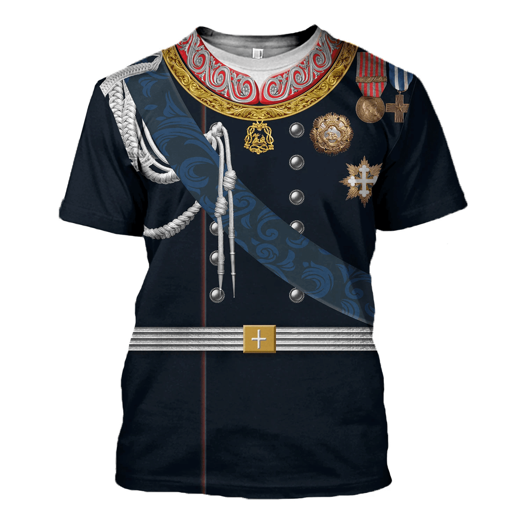 Gearhomie Victor Emmanuel II - King of Italy Costume Hoodie Sweatshirt T-Shirt Tracksuit - Gearhomie.com