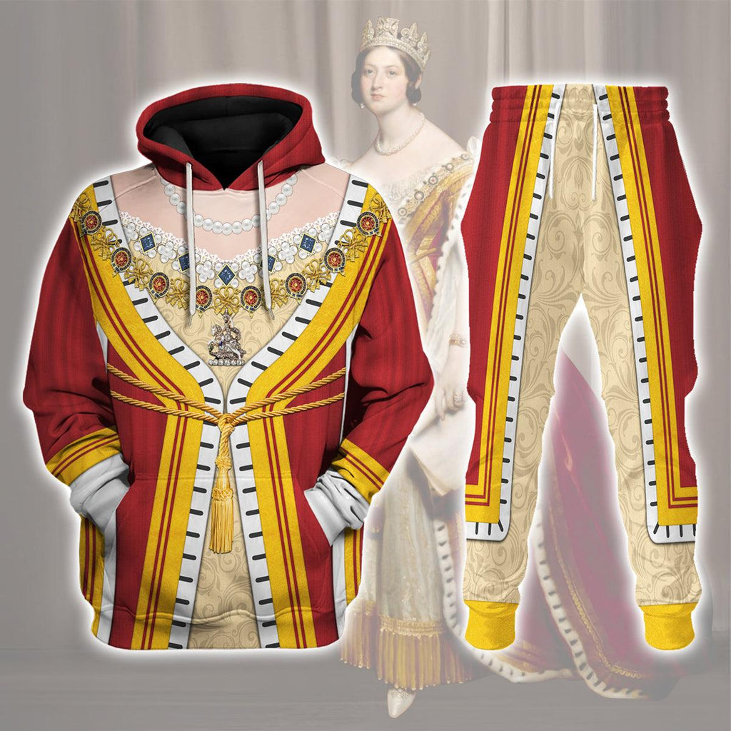 Gearhomie Victoria of England Costume Hoodie Sweatshirt T-Shirt Tracksuit - Gearhomie.com