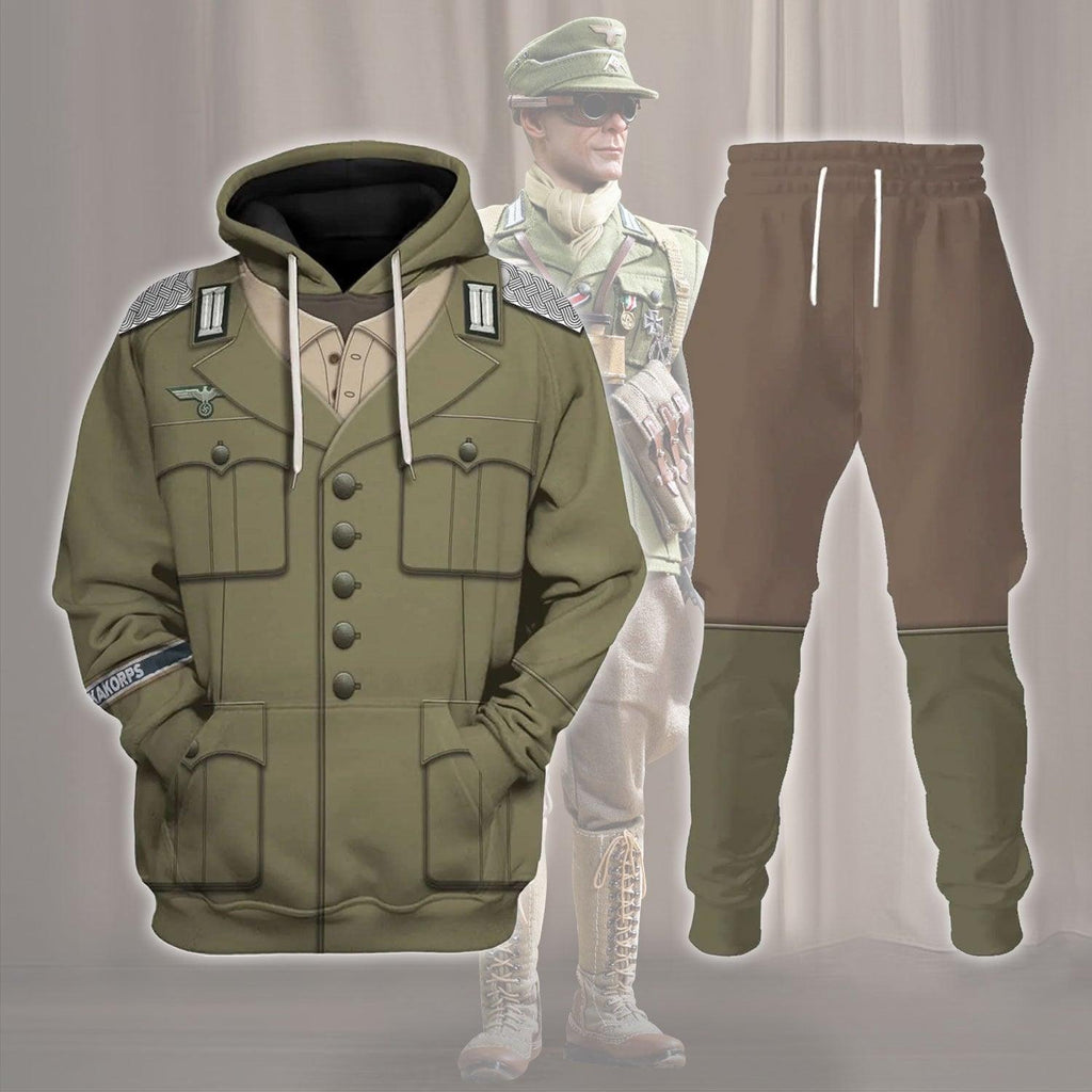 Gearhomie Wehrmacht Heer Afrikakorps Costume Hoodie Sweatshirt T-Shirt Tracksuit - Gearhomie.com