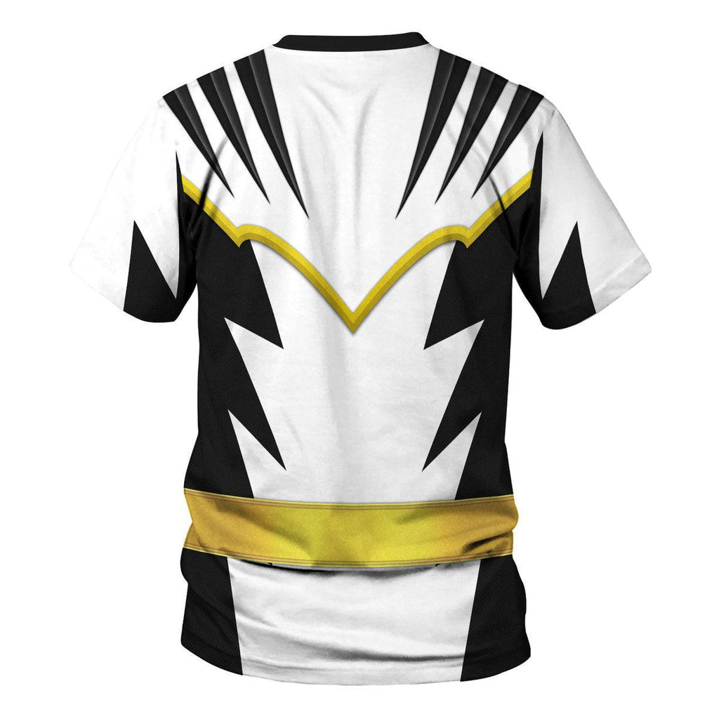 Gearhomie White Ranger Dino Thunder Hoodies Sweatshirt T-shirt Hawaiian Sweatpants - Gearhomie.com