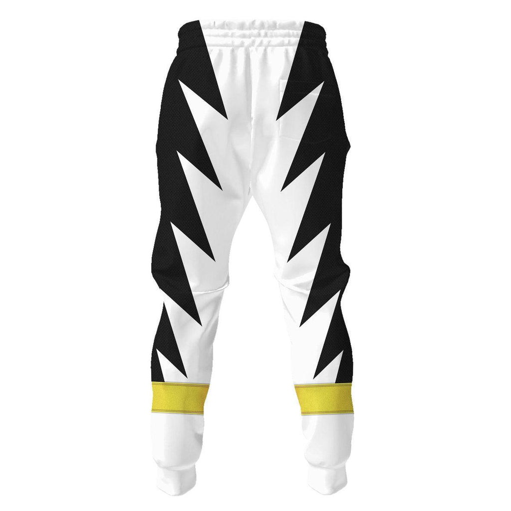 Gearhomie White Ranger Dino Thunder Hoodies Sweatshirt T-shirt Hawaiian Sweatpants - Gearhomie.com