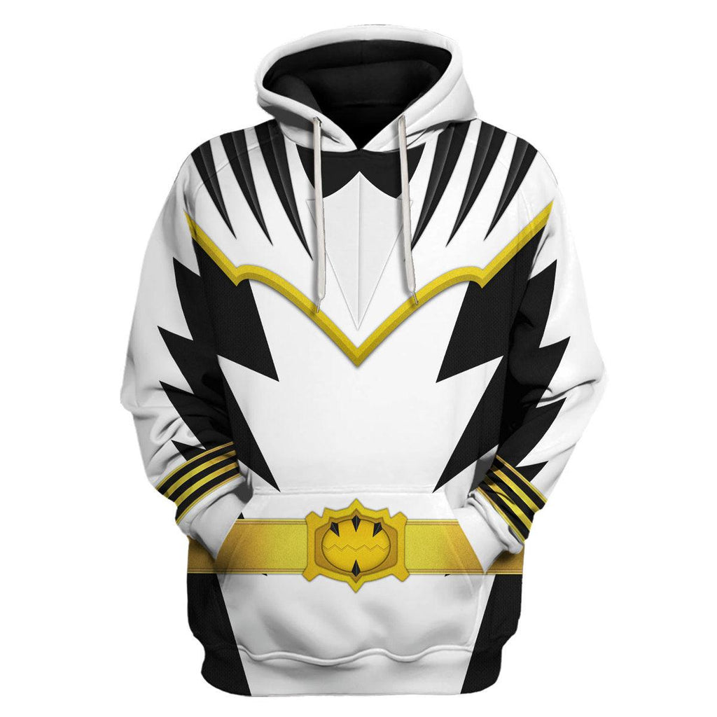 Gearhomie White Ranger Dino Thunder Hoodies Sweatshirt T-shirt Hawaiian Sweatpants - Gearhomie.com